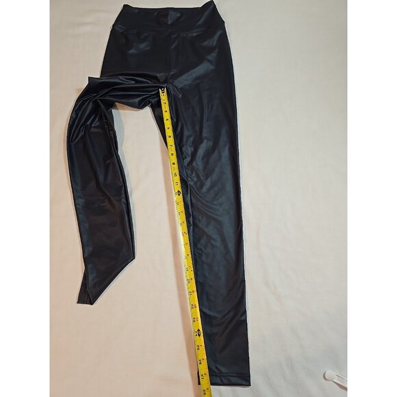 OFFLINE By Aerie Real Good Faux Leather High Rise Legging Navy Size M  New - Picture 15 of 16